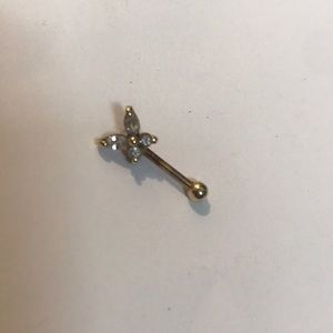 Eye piercing 14k gold!